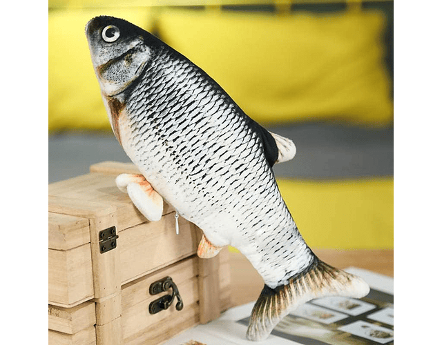 Juguete Pescado Con Catnip Movimiento Interactivo Para Gato