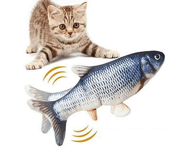 Juguete Pescado Con Catnip Movimiento Interactivo Para Gato