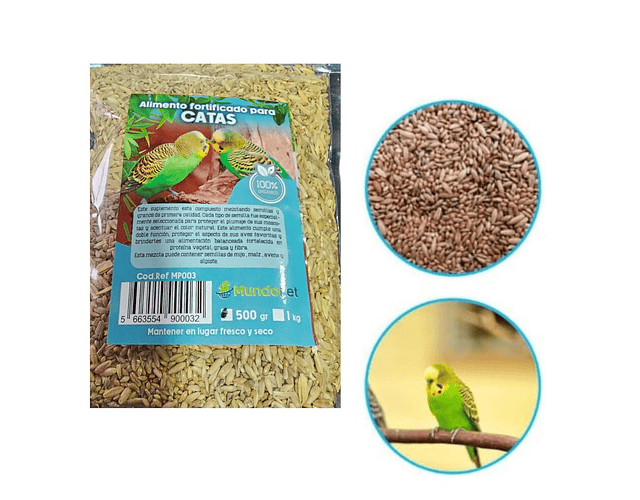 Alimento Mezcla Semillas Para Catas, Calafates, Aves 500 Grs