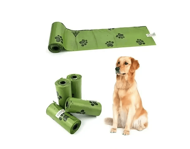 90 Bolsas Biodegradable Recoger Excremento Mascotas 6 Rollos