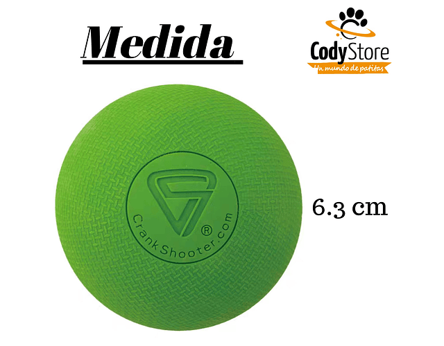 Pelota Saltarina Crankshooter Extra Dura Para Perros Xl 6 Cm