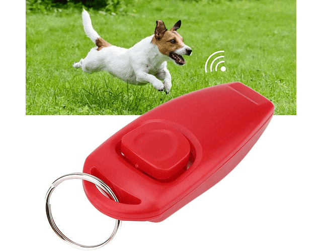 Clicker Con Silbato Para Adiestramiento Entrenamiento Perros