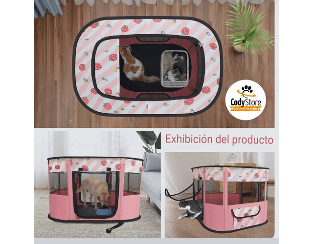 Corral Grande Tienda Plegable Nido Portátil Para Mascotas Xl