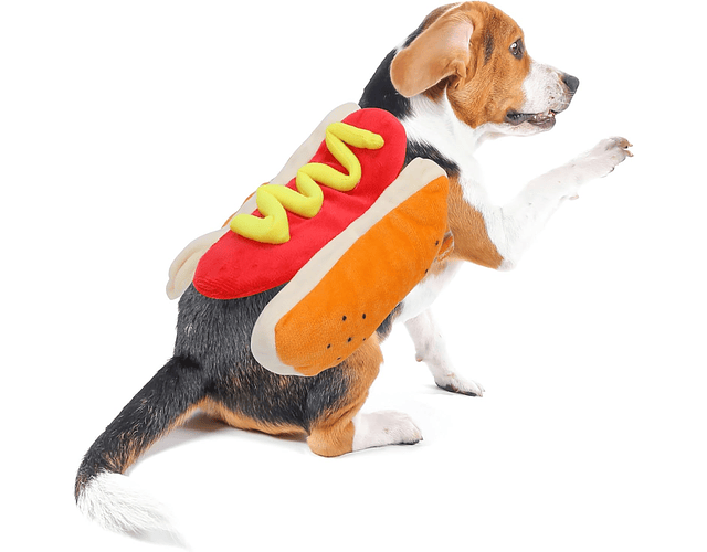 Disfraz Para Perros, Gatos Diseño Hot Dog Halloween Mascotas