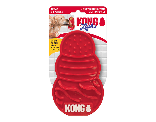 Kong Licks Almohadilla Con Ventosas Para Lamer Talla S / M