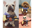 Disfraz Para Perros, Gatos Cosplay Con Guitarra Halloween Cs