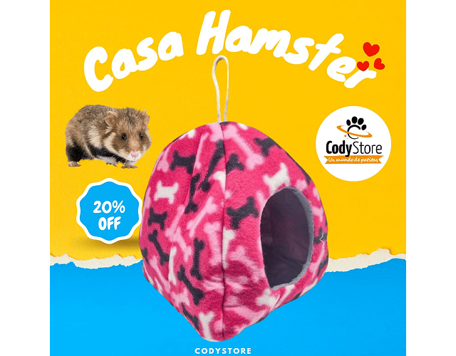 Casa Para Hámster Cama Iglú, Cuy, Erizo Mascotas Pequeñas M