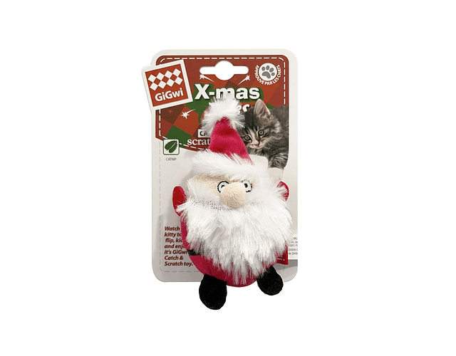 Juguete Para Gato Santa Claus Papa Noe Viejo Pascuero Catnip