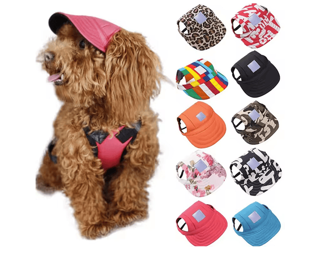 Gorro Jockey Beisbol Perro Gato Protección Solar De Mascota