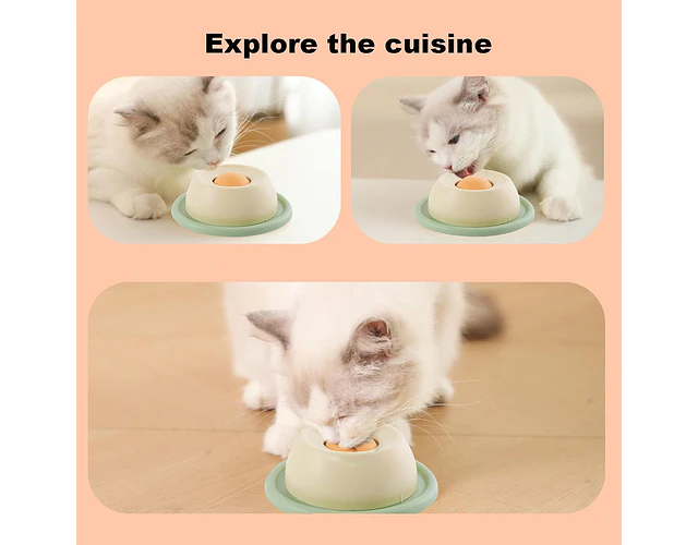 Plato Perros Licki Lento Interactivo Giratorio Cuenco Comida