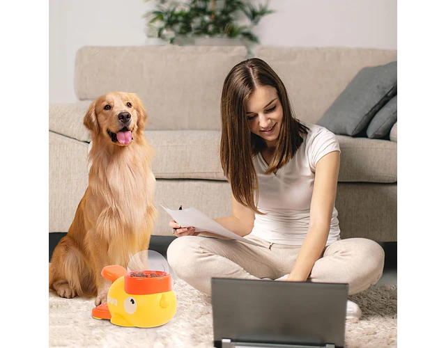 Alimentador Lento Dispensador Pato Entretenimiento Mascotas