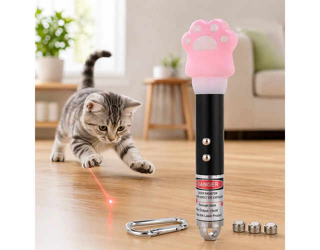 Láser Kawaii Para Gatos Mascotas Juguete Gato Laser
