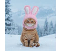 Gorro Orejas Cintillo Kawaii Para Gatos Invierno Mascotas Cs