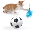 Pelota De Futbol Con Señuelo Premium Para Mascotas Gatos