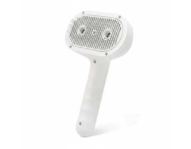 Cepillo Rociador Doble A Vapor Para Mascotas Botón Extractor 