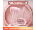 Cepillo Rociador Doble A Vapor Para Mascotas Botón Extractor 