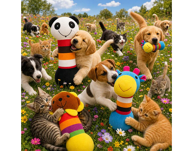 Peluche Tronix Mascotas Con Sonido Juguete Perros Y Gatos