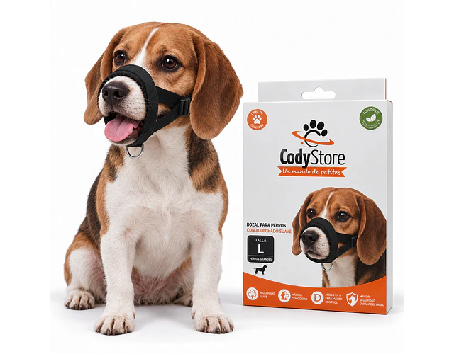 Bozal Para Perro De Neopreno Acolchado Adiestramiento Canino