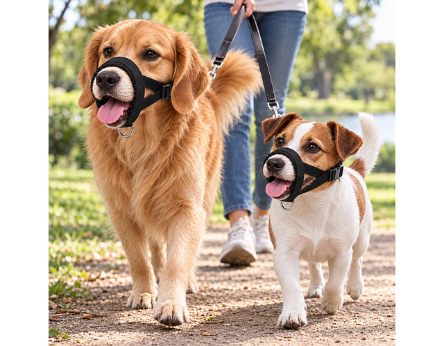 Bozal Para Perro De Neopreno Acolchado Adiestramiento Canino
