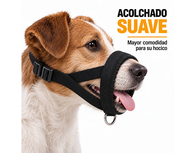 Bozal Para Perro De Neopreno Acolchado Adiestramiento Canino