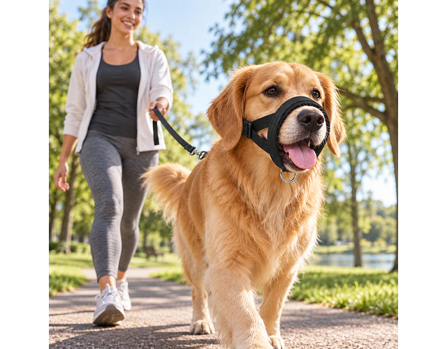 Bozal Para Perro De Neopreno Acolchado Adiestramiento Canino
