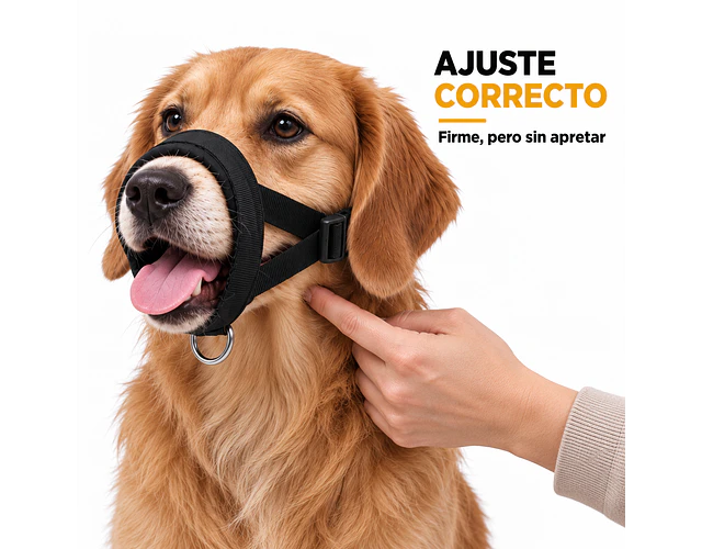 Bozal Para Perro De Neopreno Acolchado Adiestramiento Canino