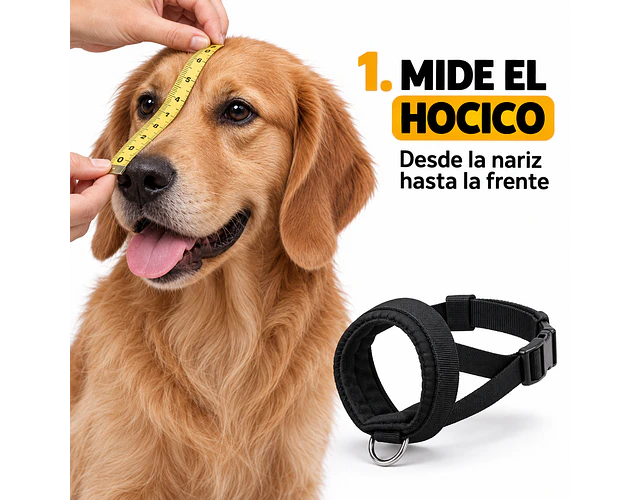 Bozal Para Perro De Neopreno Acolchado Adiestramiento Canino
