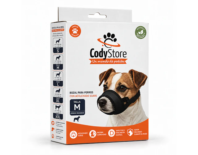 Bozal Para Perro De Neopreno Acolchado Adiestramiento Canino