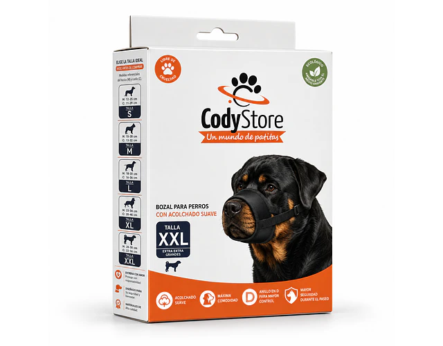 Bozal Para Perro De Neopreno Acolchado Adiestramiento Canino