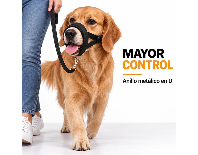 Bozal Para Perro De Neopreno Acolchado Adiestramiento Canino