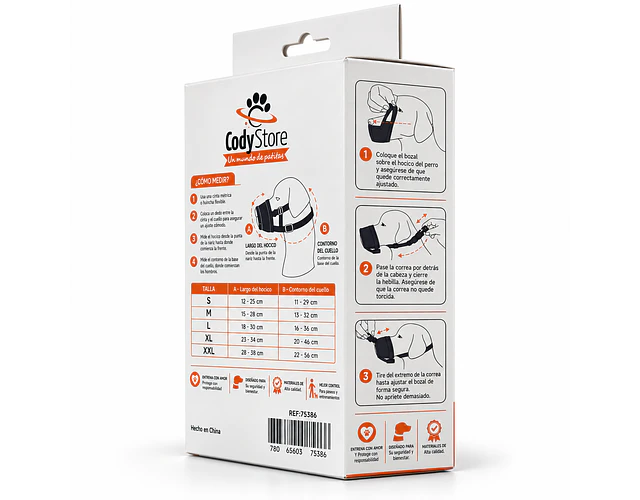 Bozal Para Perro De Neopreno Acolchado Adiestramiento Canino