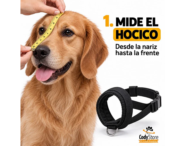 Bozal Para Perro De Neopreno Acolchado Adiestramiento Canino