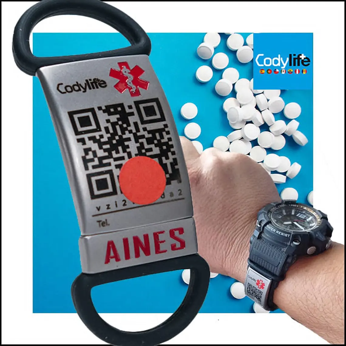 CODYLIFE - SLIDER + CHAPA ALERTA MÉDICO 2