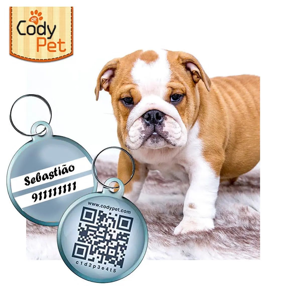 CODYPET - Chapa de identificação 1
