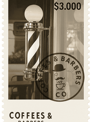 Sticker Polé Barbería