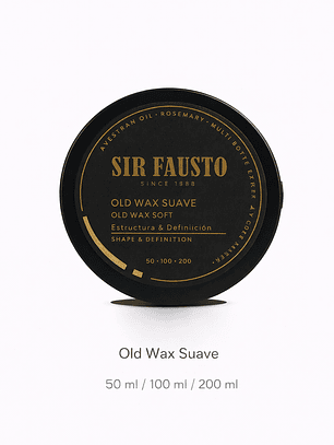 Cera para pelo (Old Wax Suave)