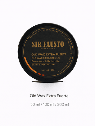Cera para pelo (Old Wax Fuerte)