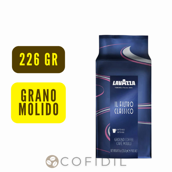 Café Grano Molido Lavazza Il Filtro Classico 226grs