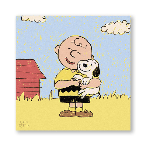 Print Snoopy love