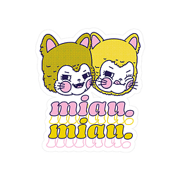 Sticker Miau miau