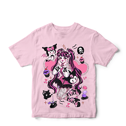 POLERA DRACULAURA X KUROMI TEA PARTY