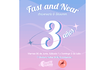 Aniversario Fast&Near y showrrom cohete lunar 