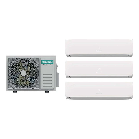 Aire Acondicionado Multisplit Hisense Inverter 2x9.000 + 18.000 BTU (UE 24.000 BTU)