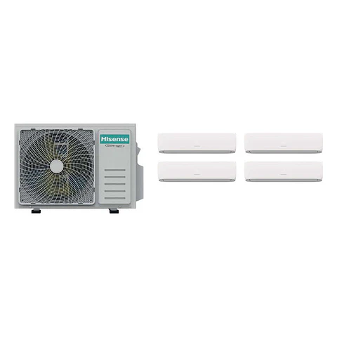 Aire Acondicionado Multisplit Hisense Inverter 4x9.000 BTU (UE 27.000 BTU)