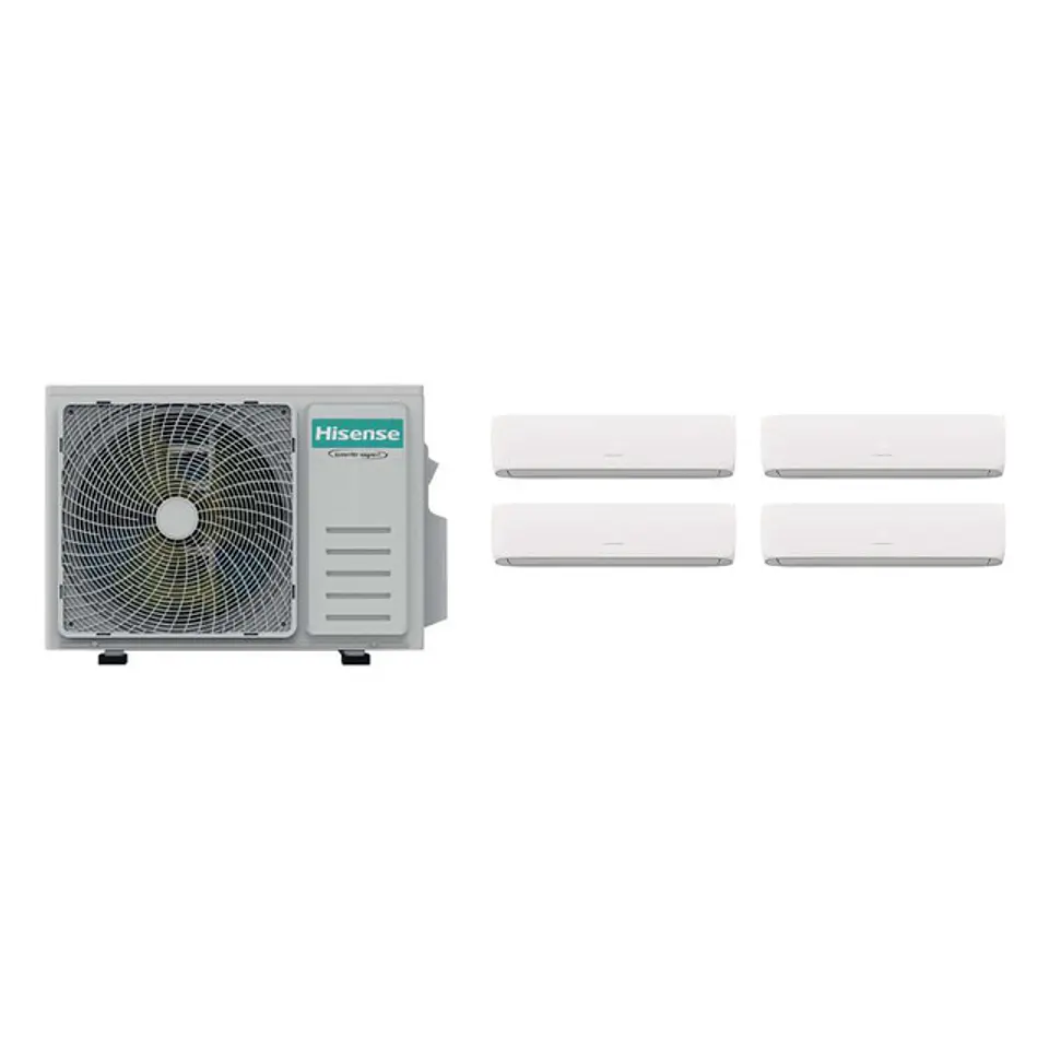 Aire Acondicionado Multisplit Hisense Inverter 4x9.000 BTU (UE 27.000 BTU) 1