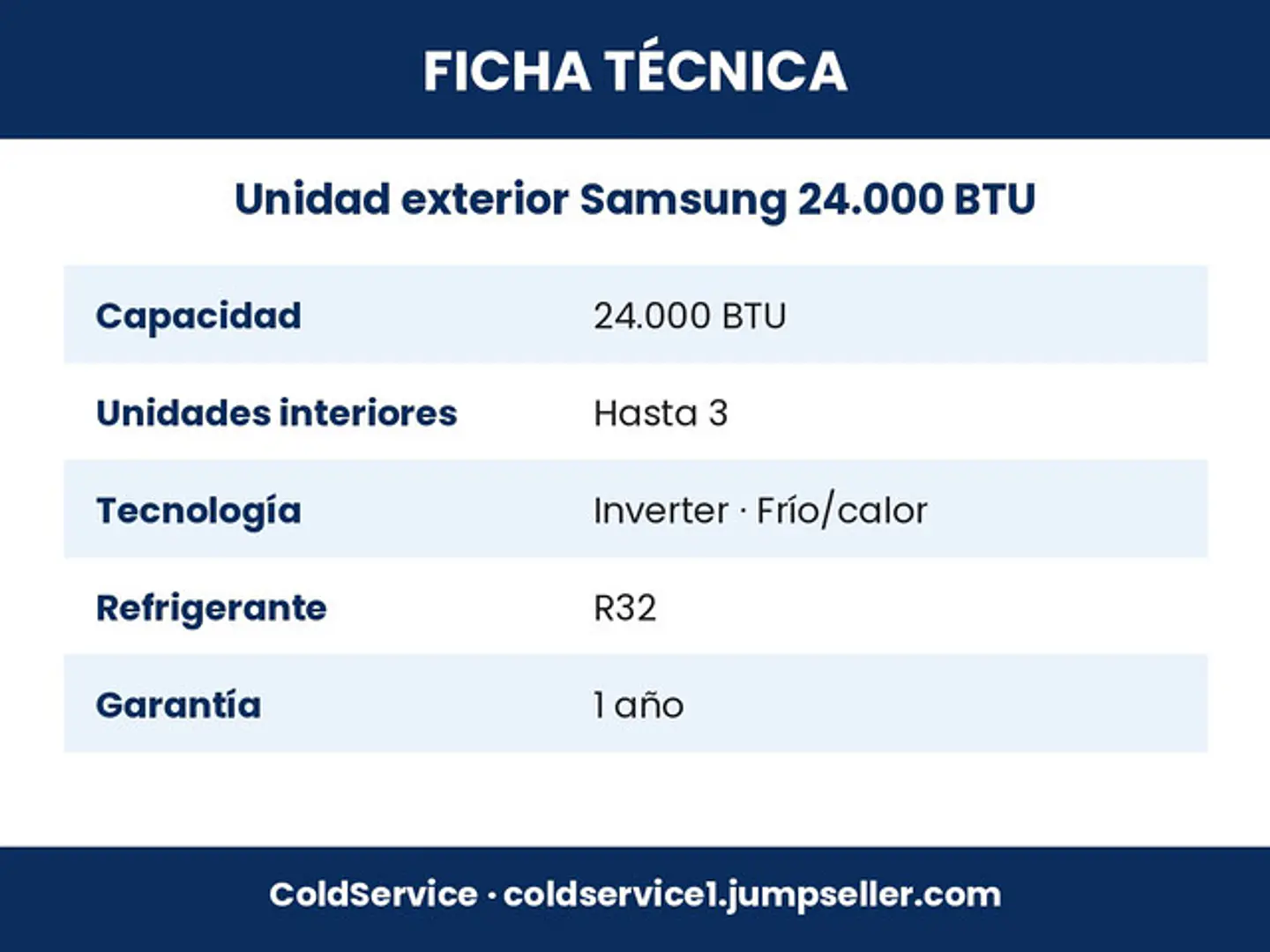Unidad Exterior Multisplit Samsung Inverter 24.000 BTU (hasta 3 unidades interiores) 4
