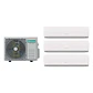 Aire Acondicionado Multisplit Hisense Inverter 9.000 + 2x12.000 BTU (UE 24.000 BTU) con Instalación Incluida - Miniatura 1