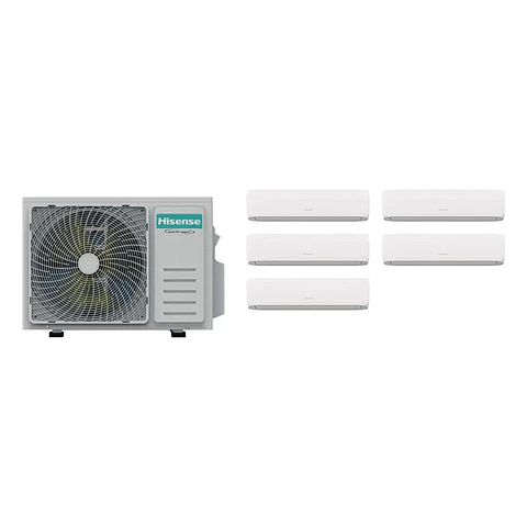 Aire Acondicionado Multisplit Hisense Inverter 4x9.000 + 12.000 BTU (UE 36.000 BTU) con Instalación Incluida