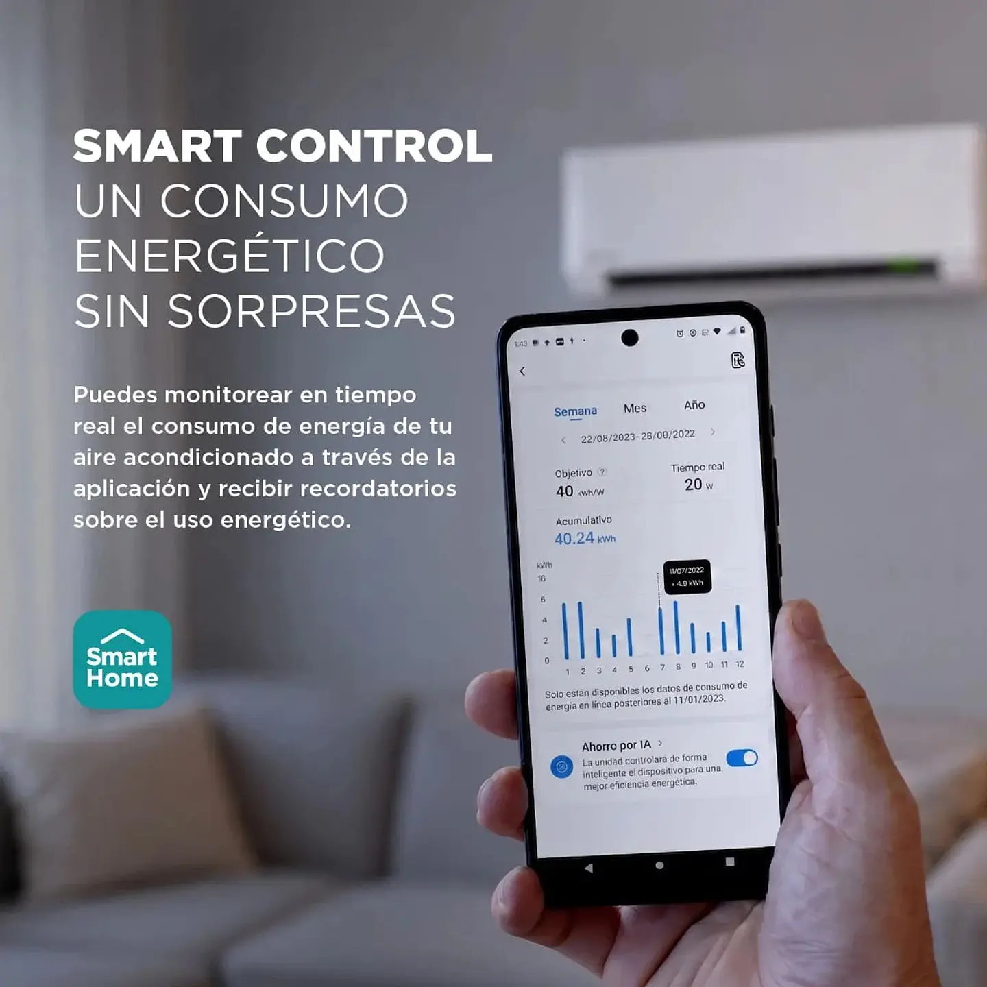 Aire Acondicionado Split Inverter Midea Breezeless E 18.000 BTU WiFi con Instalación Incluida 7