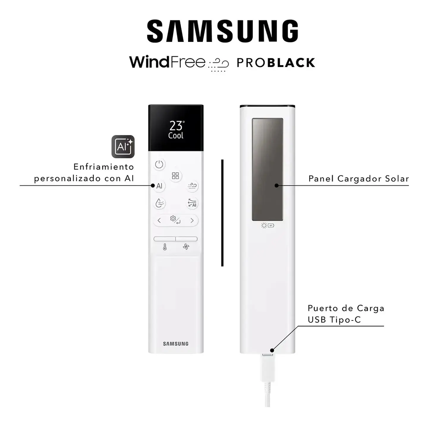 Aire Acondicionado Samsung WindFree Pro Black 12.000 BTU Inverter WiFi con Instalación Incluida 3